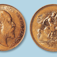 1902年英国5磅爱德华七世大金币