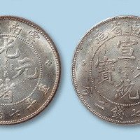 宣统元宝（老云南）七钱二分各一枚