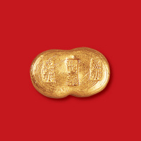 清末民初沈阳聚华足赤一两金锭