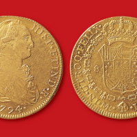 1794年西班牙卡洛斯六世8Escudos金币