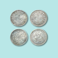 福建银币厂造中华元宝“闽”字二角银币一枚、无“闽”版二角银币一枚共二枚