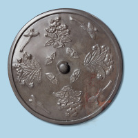 万年青蝶恋花鸟镜