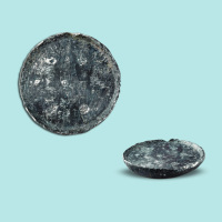 唐代“罗江县天宝五年库调银肆拾两专管张语李德银匠主造”银饼
