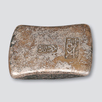 清代广西文记十两砝码锭