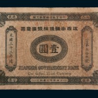 光绪三十三年（1907年）江西官银钱总号银元票壹圆