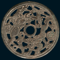麒麟引凤镂空花钱（直径58mm）