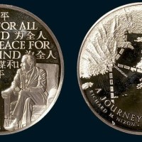 1972年毛泽东、尼克松会见银章