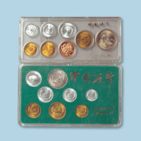 长城一元流通币1981年、1985年精制币套装二组