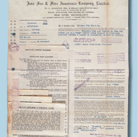 1938年渣华海上火灾保险公司上海远东监理处保险单