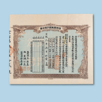 宣统元年（1909年）厚德商业银行股份券一枚