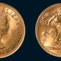 1965年英国1/2SOVEREIGN金币