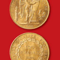 1908年法国100法郎金币
