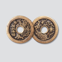 驱邪降福背五毒花钱