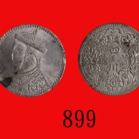 四川省造卢比(三期)，有领直花Szechuen Province, Silver Rupee, ND (1903-42), vertical rosette with collar (L&M-359)