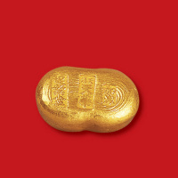 清末民初天津天华加炼十足叶金一两金锭