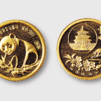 1987年熊猫金币1/20盎司