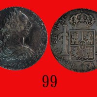 1786年(Mo FM)墨西哥银币 8RMexico: Silver 8 R, 1786 Mo FM. PCGS XF45 金盾