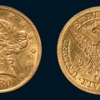 1880年美国5元金币
