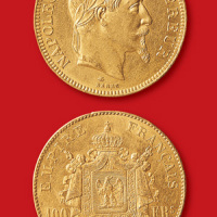 1869年法国100法郎金币