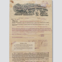 1933年南英商水火保险公司保单