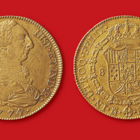 1774年西班牙卡洛斯三世8Escudos金币
