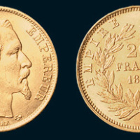 1855年法国20法郎金币