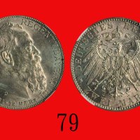 1911(D)年德国银币 2马克Germany: Silver 2 Marks, 1911D, Bavaria, 90th Birthday of Prince Lvitpold. NGC MS64