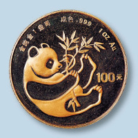 1984年100元熊猫金币纪念币