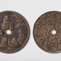 一母五子背十二生肖大型花钱（直径66mm）