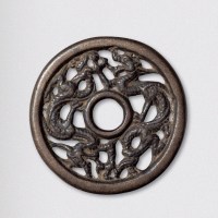 辽代双龙镂空花钱（直径58mm）
