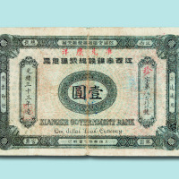 光绪三十三年（1907年）江西官银钱总号银元票壹圆