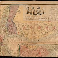 上海银行上海解款地图一件