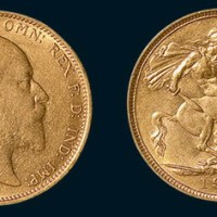 1902年英国1/2SOVEREIGN金币