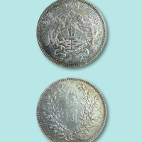 1923年天津造币厂造中华民国十二年大字版龙凤银币壹元