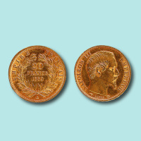 1859年法国20法郎金币