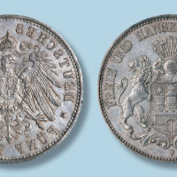 1913年德国汉堡5马克银币