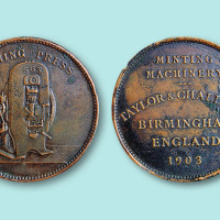 1903年英国伯明翰造币厂(造币机图)纪念章