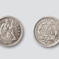 1856年美国S记壹角银币