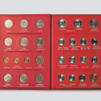 1984年-1994年纪念流通币定位册共四十三枚
