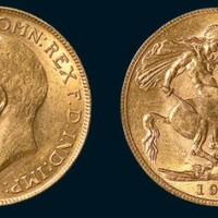 1928年英国1/2SOVEREIGN金币