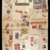 1918年南京寄上海欠资明信片