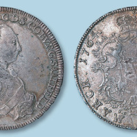 1764年德国萨克斯库布堡-萨尔菲尔德公国银币