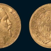 1860年法国拿破仑三世20法郎金币