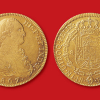 1807年西班牙卡洛斯三世8Escudos金币
