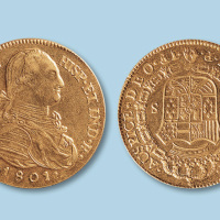 1801年西班牙金币一枚