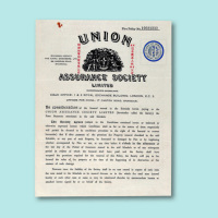 民国保单二张：1941年佑宁保险公司火险保单一张；1941年南英保险公司火险保单一张