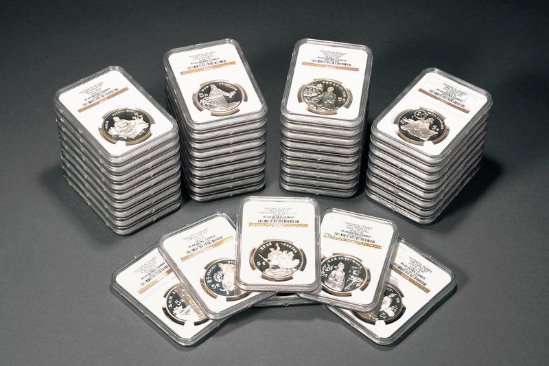 1984－1993年中国杰出历史人物(第1组)纪念银币22克全套4枚等多套 NGC PF 70