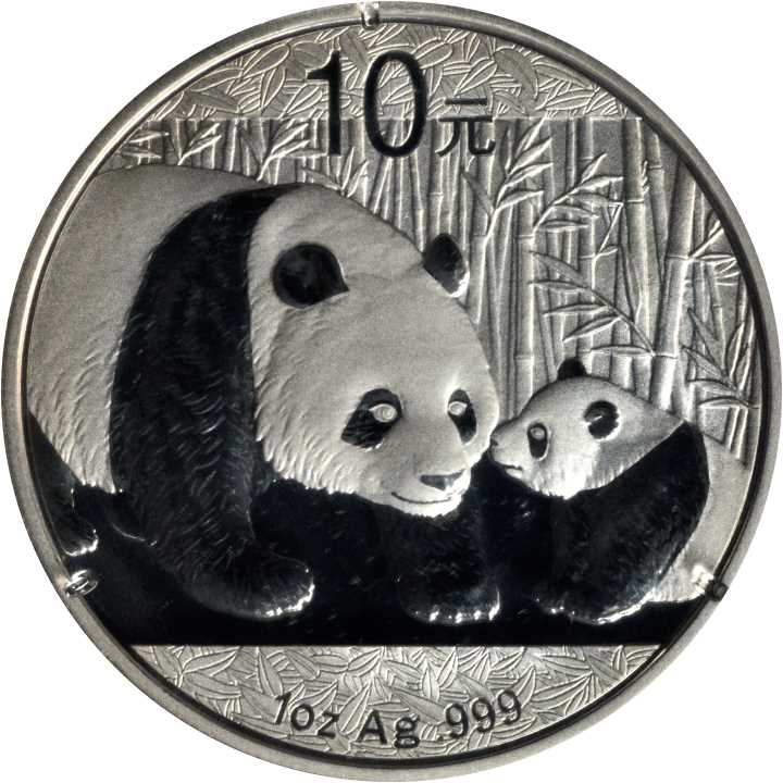 2011年熊猫纪念银币1盎司 完未流通
