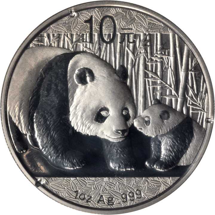 2011年熊猫纪念银币1盎司 完未流通
