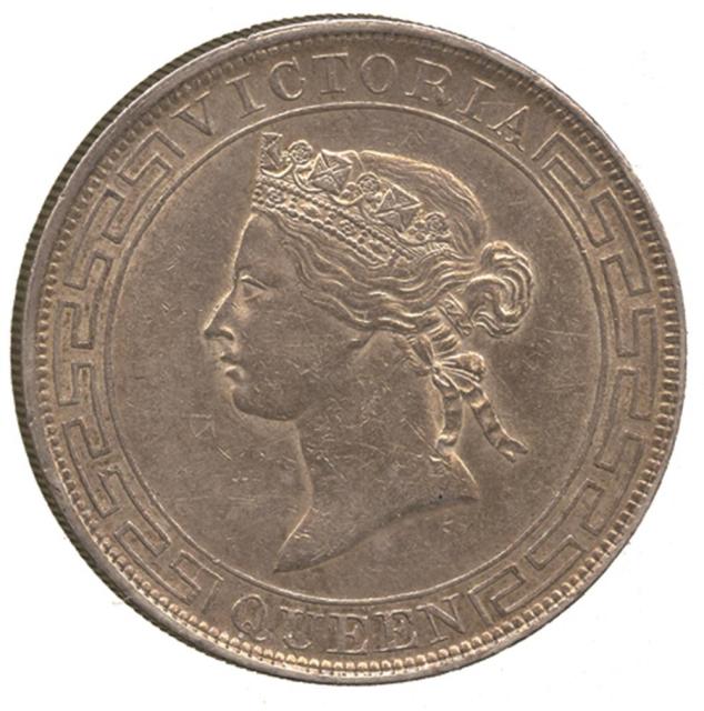 COINS. CHINA – HONG KONG. Victoria: Silver Dollar, 1866 (KM 10). About extremely fine.